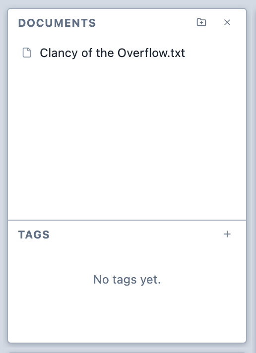The Document Browser.