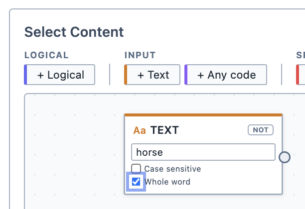 The text node.